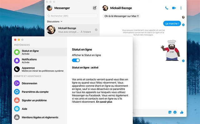 FB Messenger for Mac hỗ trợ nhiều tính năng trò chuyện, chia sẻ thú vị