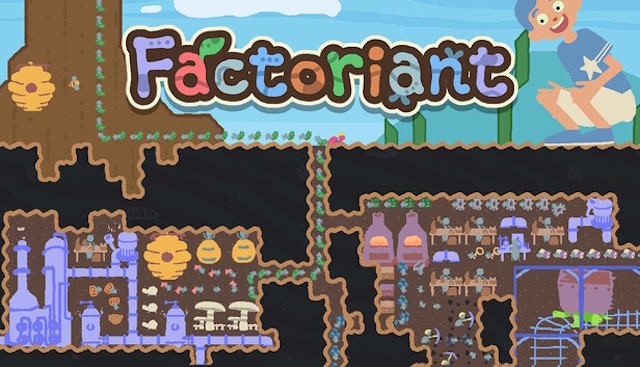 Factoriant là game xây dựng nhà máy kiến dưới lòng đất