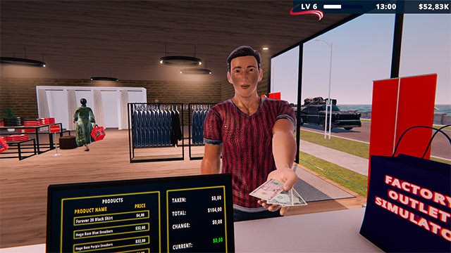 Quản lý cửa hàng thời trang hiện đại và đẹp mắt trong Factory Outlet Simulator