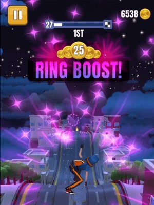 Trượt qua nhiều khu vực khác nhau, cả ban ngày và ban đêm