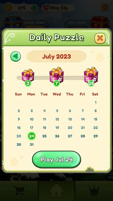 Điểm danh hằng ngày nhận quà