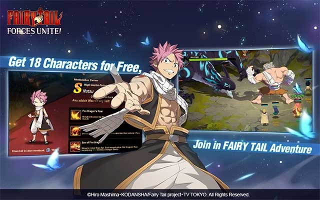 FAIRY TAIL: Forces Unite! là game MMORPG dựa trên Anime nổi tiếng Fairy Tail