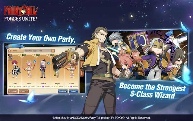 Bạn có 8 class khác nhau để lựa chọn vào đội của mình