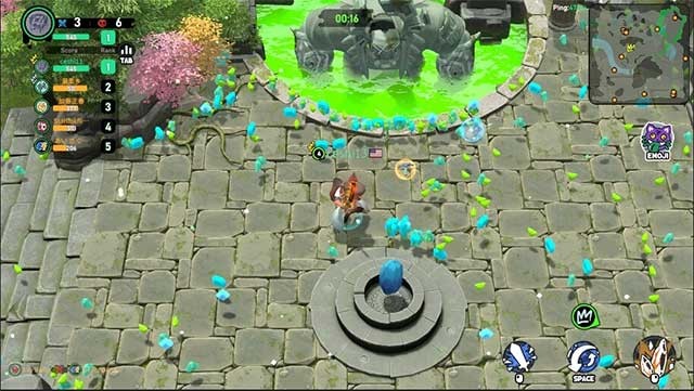 Kết liễu đối thủ của bạn trong đấu trường và lấy những viên pha lê bị rơi để tăng điểm