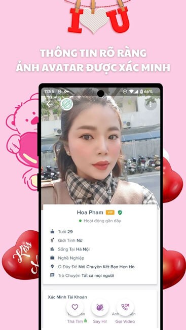 Ảnh avatar rõ ràng xác minh