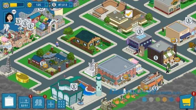 Thành phố trong game Family Guy: The Quest for Stuff
