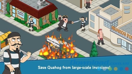 Những nhiệm vụ chống tội phạm quy mô lớn đầy thử thách trong Family Guy: The Quest for Stuff cho iOS