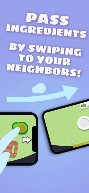 Chuyển nguyên liệu cho người khác bằng cách vuốt