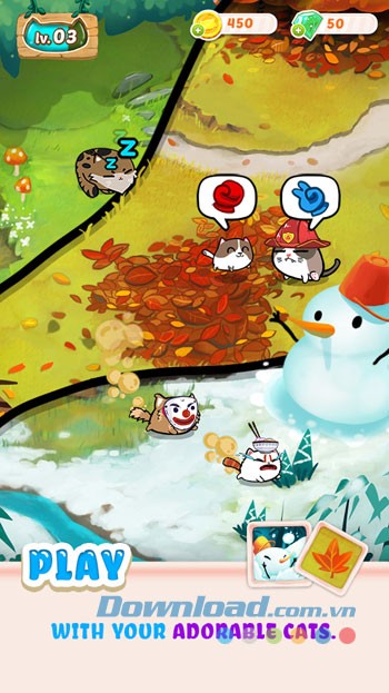 Chơi game thả ga với những chú mèo thật dễ thương