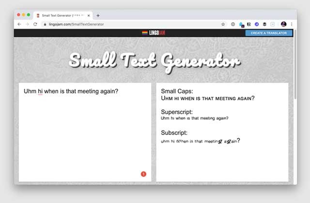 Khung bên phải sẽ tự động chuyển chữ sang nhiều kiểu font độc đáo để bạn lựa chọn