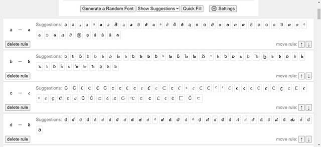 Tự tạo ra nội dung mình muốn bằng cách sử dụng nhiều kiểu chữ khác nhau