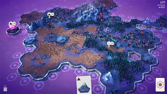 Ghép các ô lục giác với nhau để tạo thành cảnh quan tuyệt đẹp