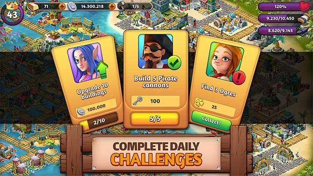 Hoàn thành thử thách mỗi ngày để kiếm phần thưởng hấp dẫn