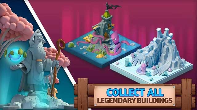 Thu thập tất cả các công trình huyền thoại trong Fantasy Forge for Android