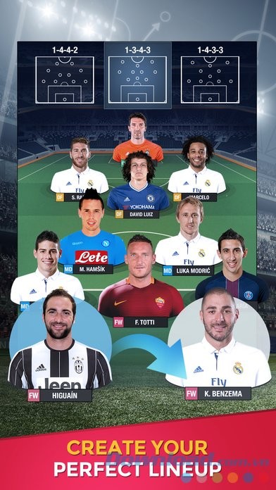 Game quản lý bóng đá Fantasy Manager Football 2017