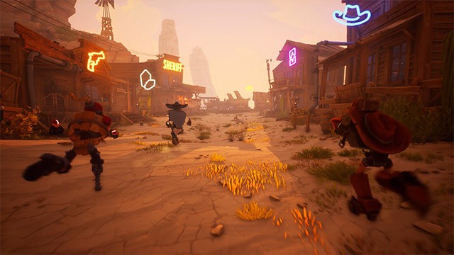 Khám phá các địa điểm với rất nhiều cơ hội và thử thách cho nhóm thợ săn robot