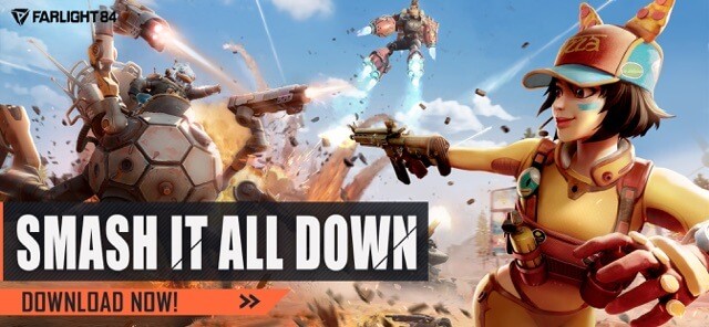 Chiến đấu và phá hủy mọi thứ trong game Farlight 84-Beta cho iOS