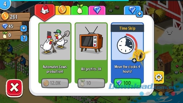 Mua bổ trợ thu hoạch tự động