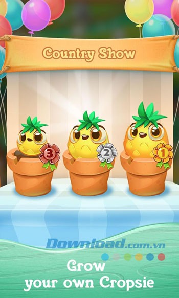 Giao diện chơi game Farm Heroes Super Saga