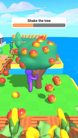 Rung cây để thu hoạch quả chín