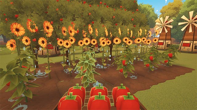 Trồng hoa màu, chăn nuôi tại trang trại sân sau để cung cấp nguyên liệu cho nhà hàng