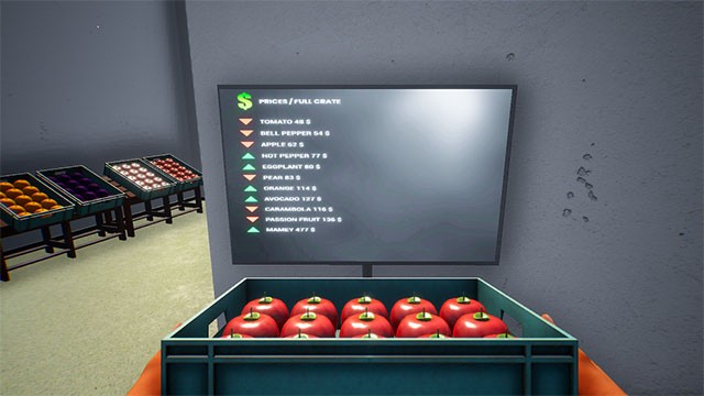 Bán nông sản đa dạng cho từng cửa hàng để kiếm số điểm danh tiếng tối đa