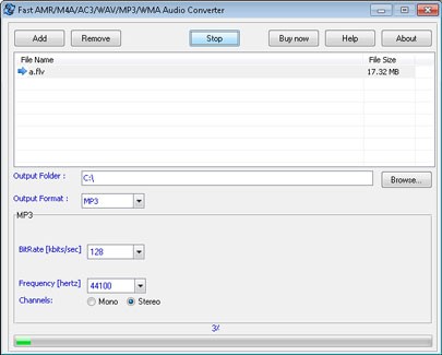 Fast AMR M4A AC3 WAV MP3 WMA Audio Converter