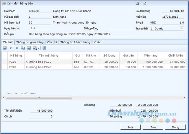 Xem đơn hàng bán