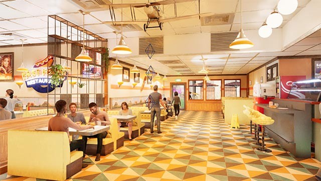 Mở rộng không gian và dịch vụ để thu hút thêm nhiều thực khách mới trong Fast Food Restaurant Simulator