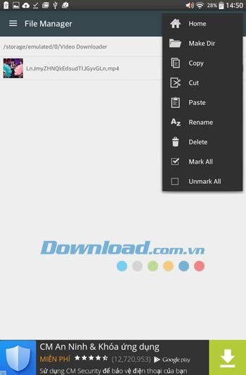 Fastest Video Downloader cung cấp nhiều tùy chọn hữu ích