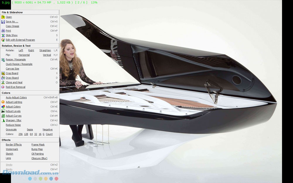 Xem ảnh toàn màn hình