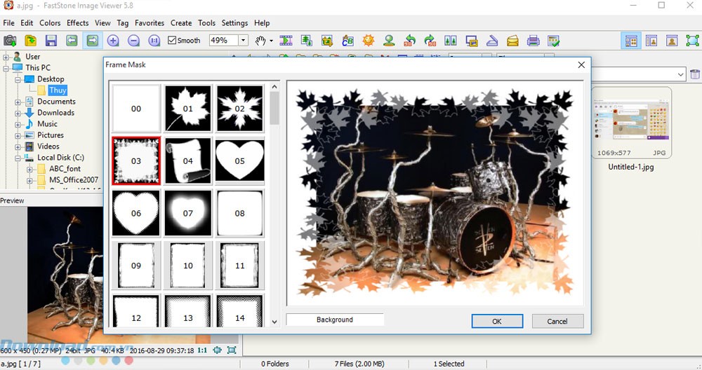 Thêm hiệu ứng cho ảnh