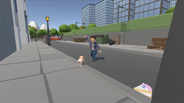 Phá hủy thành phố và cạnh tranh với những đối thủ khác trong game Fat Baby