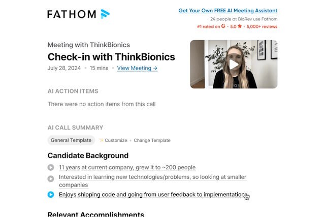 Tóm tắt cuộc họp ngay lập tức