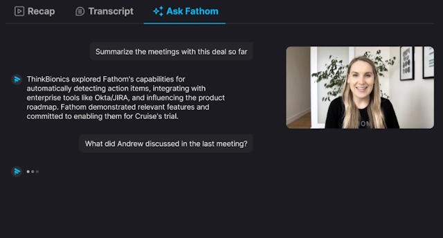 Hỏi Fathom bất cứ điều gì