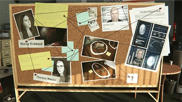 Tìm kiếm các manh mối, mối liên hệ giữa các nghi phạm và bằng chứng