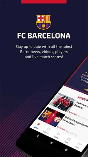 FC Barcelona app là ứng dụng chính thức của câu lạc bộ Barcelona