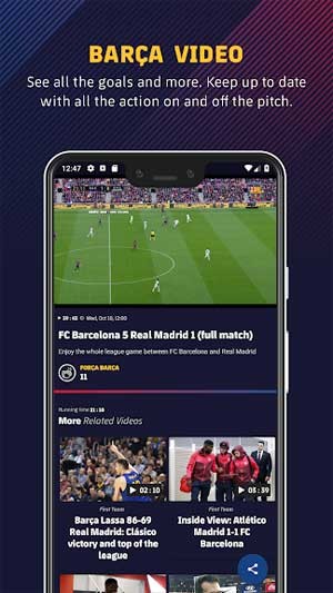 Xem video độc quyền trong mục Barça Video