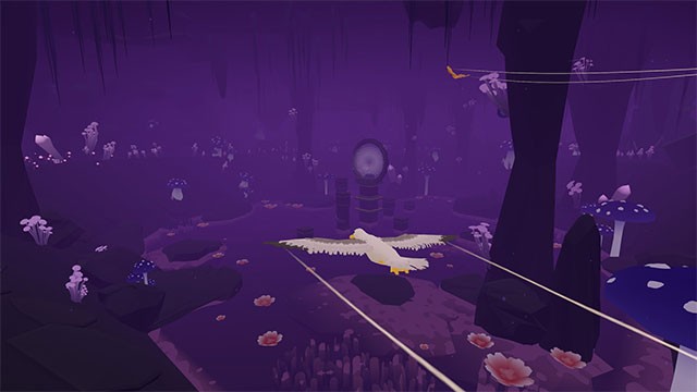 Cùng cánh chim tự do trong Feather game chu du từ ngày sang đêm với điều kiện thời tiết luôn thay đổi