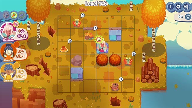 Càng lên level cao, số lượng ô và chướng ngại vật càng nhiều và phức tạp