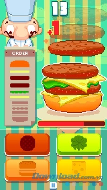 Giao diện game Feed'em Burger