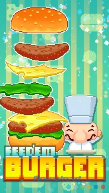 Game hành động 1 chạm cực vui Feed'em Burger