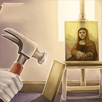 Fiasco Restoration and Repair: Trò chơi phục chế tranh hài hước