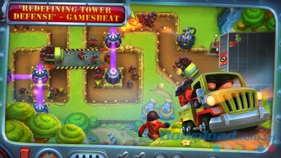 Thử sức ở nhiều chế độ chơi mới trong Fieldrunners 2