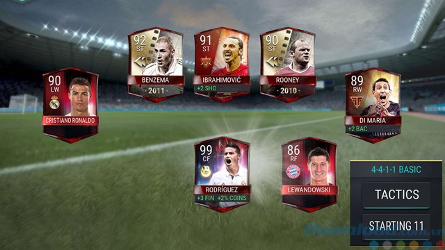 Cầu thủ trong game FIFA Mobile Soccer