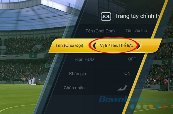 Tùy chỉnh trận đấu