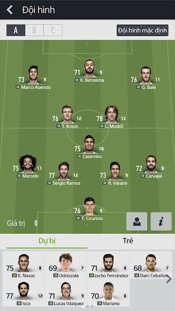 Đội hình trong FO4 Mobile