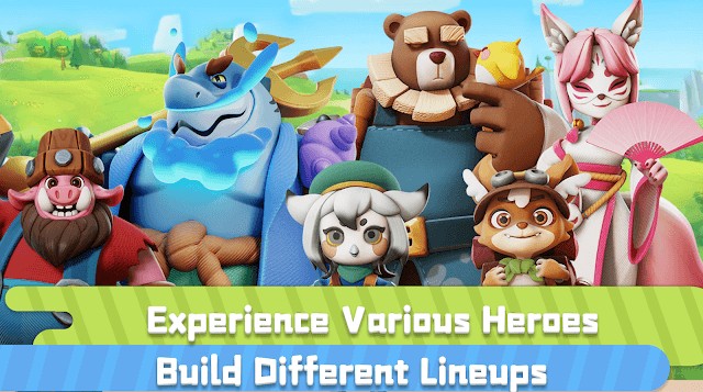 Rất nhiều anh hùng động vật khác nhau cho bạn xây dựng một đội ngũ mạnh mẽ