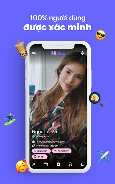 Ứng dụng hẹn hò Fika cho Android