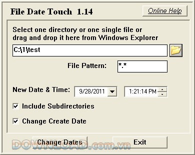 File Date Touch